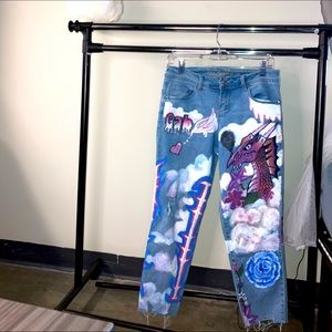 Graffiti denim custom